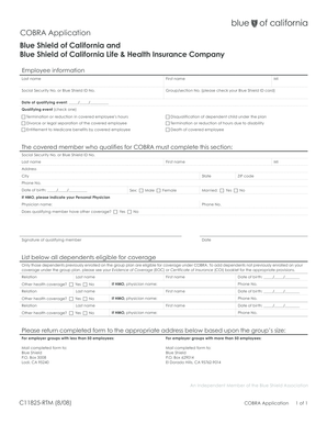 COBRA Application Form