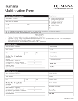 Humana Multi-Location Form