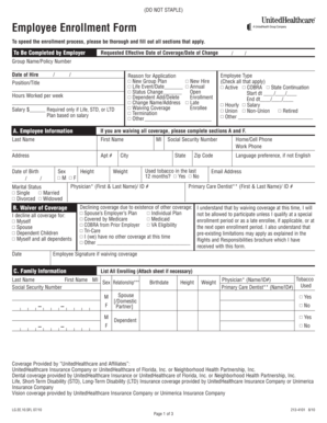 Employee Enrollment Form