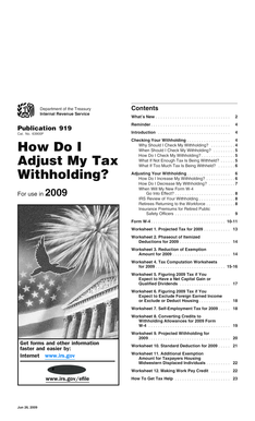 IRS Publication 919