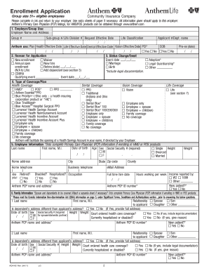 Employee Enrollment Application