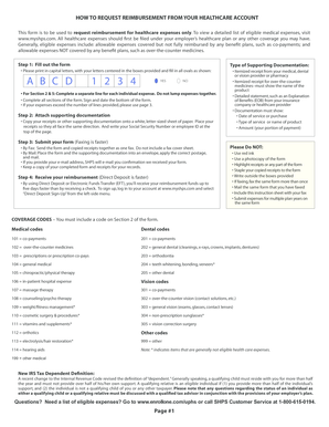 Healthcare Expense Reimbursement Form