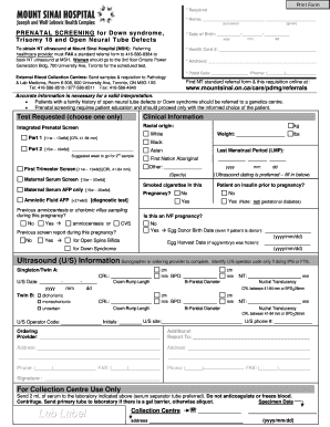 Prenatal Screening Form