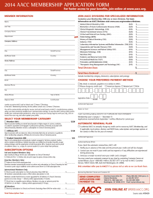AACC Membership Application Form