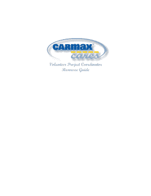 CarMax Volunteer Project Coordinator Guide
