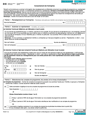 Consentement de l'entreprise