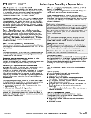 Canada Revenue Agency Form T1013