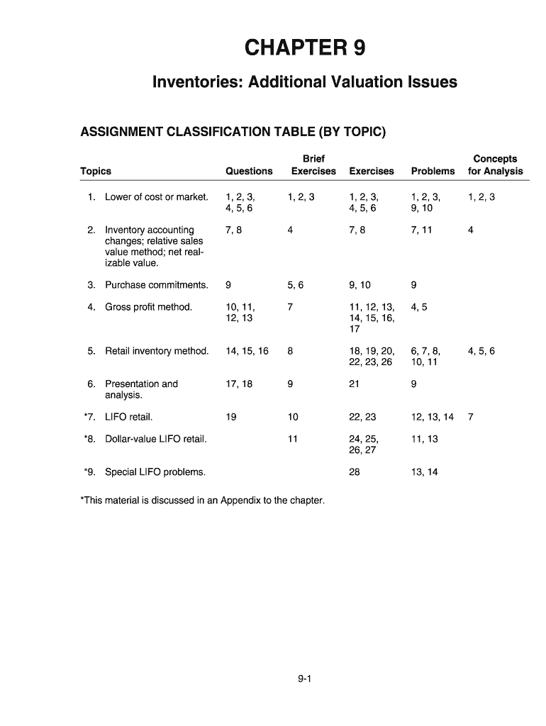 Fillable Online occonline occ cccd ASSIGNMENT CLASSIFICATION TABLE BY TOPIC - occonline occ cccd ...