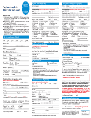 POSB Further Study Assist Loan Application