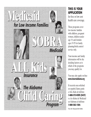 Alabama Medicaid Application Form