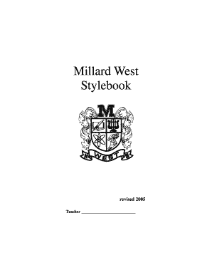 Millard West MLA Stylebook