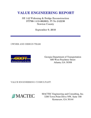 Warning letter for safety violation - VALUE ENGINEERING REPORT