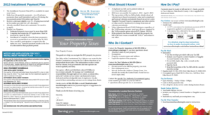 2013 Installment Payment Plan Application