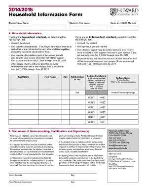Household Information Form