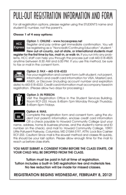 Kids on Campus Registration Form