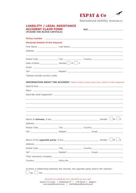 Accident Claim Form