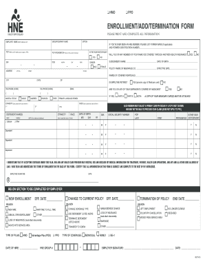 Health Insurance Enrollment Form