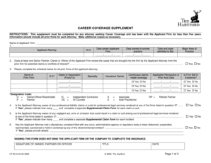 Career Coverage Supplement Form