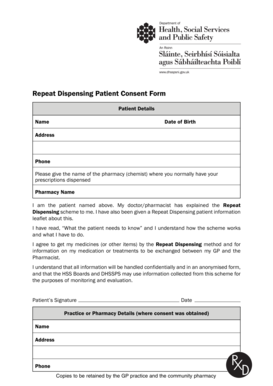 Repeat Dispensing Patient Consent Form - hscbusiness hscni