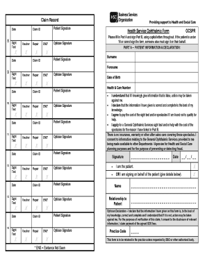 OCSPR (Patient Record) Form (V1.3) - Business Services ... - hscbusiness hscni