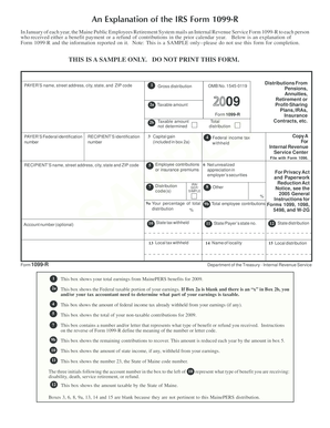 IRS Form 1099-R Explanation