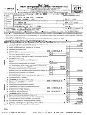 IRS Form 990-EZ 2011