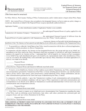 (This form must be notarized) Limited Power of Attorney for ...