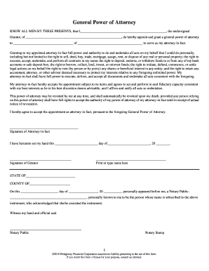 General Power of Attorney Form