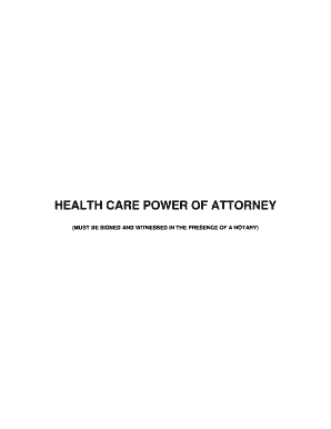 Health Care Power of Attorney