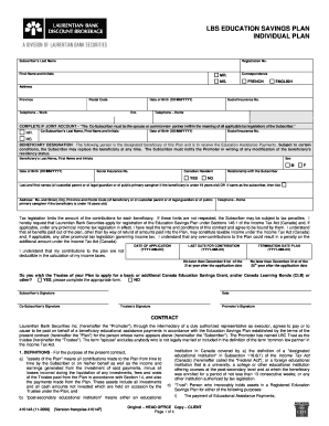 Laurentian Bank Education Savings Plan