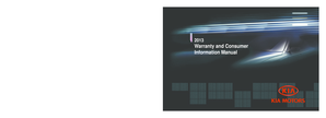 Kia Vehicle Warranty and Consumer Information Manual