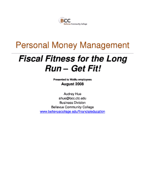 Financial Behavior Evaluation Form