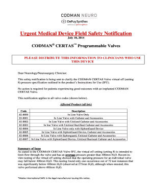 Urgent Medical Device Safety Notification