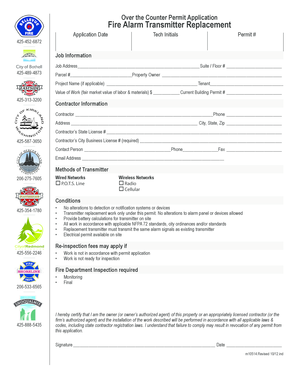 Fire Alarm Transmitter Replacement Permit