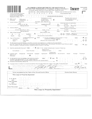 Florida DR-219 Real Property Transfer Return