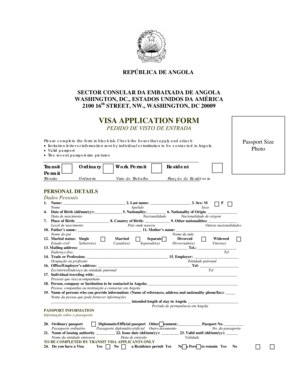 PEDIDO DE VISTO DE ENTRADA