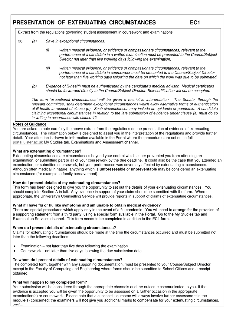 ec1 form ulster Preview on Page 1