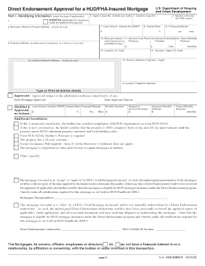 HUD/VA Addendum to Uniform Residential Loan Application