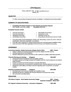 CPA Resume - webshare northseattle