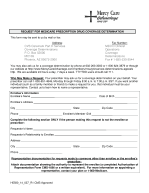 Medicare Prescription Drug Coverage Determination Form