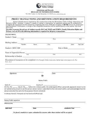 Release of Information Form