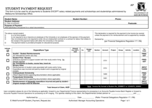 Student Payment Request Form