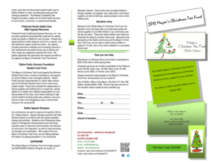 Olathe Mayor’s Christmas Tree Fund Donation Form