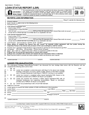 Arizona Loan Status Report