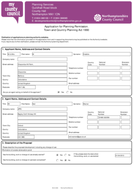 UK Planning Permission Application Form