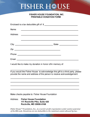 Fisher House Donation Form