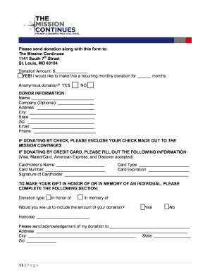 Donation Form