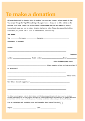 Donation Form