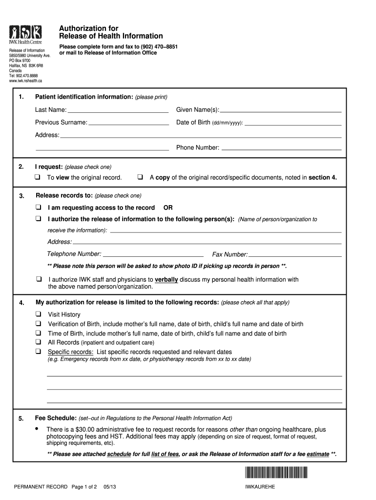 adventist health request for records form