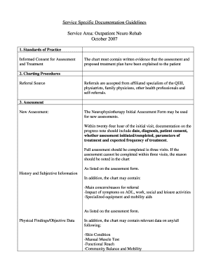 Service Area: Outpatient Neuro Rehab